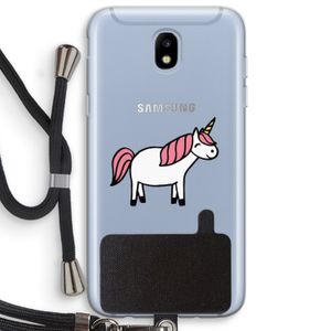 Eenhoorn: Samsung Galaxy J5 (2017) Transparant Hoesje met koord