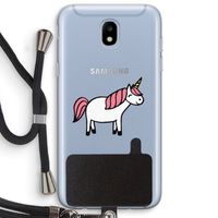 Eenhoorn: Samsung Galaxy J5 (2017) Transparant Hoesje met koord