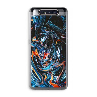 Black Unicorn: Samsung Galaxy A80 Transparant Hoesje