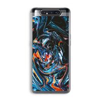 Black Unicorn: Samsung Galaxy A80 Transparant Hoesje