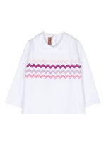 Missoni Kids sweat à motif zigzag - Blanc - thumbnail