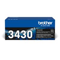 Brother Toner TN-3430 Origineel Zwart 3000 bladzijden TN3430 - thumbnail