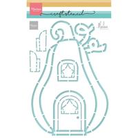 Marianne Design • stencils craft stencil pumpkin cottage by marleen
