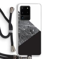 Combinatie marmer: Samsung Galaxy S20 Ultra Transparant Hoesje met koord