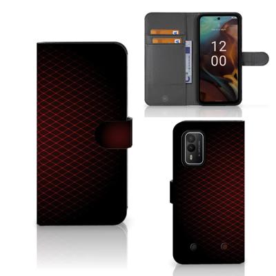 Nokia XR21 | Telefoon Hoesje | Geruit Rood | Portemonnee hoesje