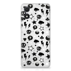 Silicone Back Case Motorola Moto E13 Silver Punk