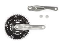 Miranda  alfa 3 crankstel 42/34/24t 5mm, zilver