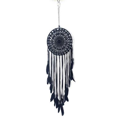 Creatieve hand-geweven ambachten Dream Catcher huis auto muur opknoping decoratie (zwart)