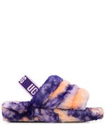 UGG claquettes Fluff Yeah en peau lainée - Violet