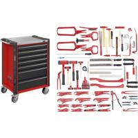 Hazet 179NX-7/65ALU Verrijdbare werkbank Rood