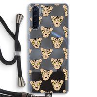Tijger: Oppo A91 Transparant Hoesje met koord