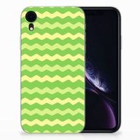 Apple iPhone Xr TPU bumper Waves Green - thumbnail