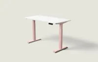 Desktronic HomeOne bureau Zachtroze / Wit / 140x70 cm