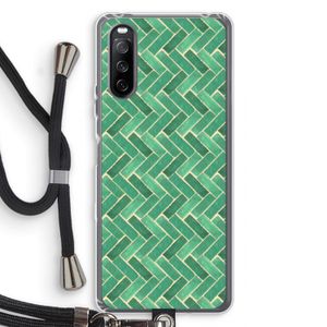 Moroccan tiles 2: Sony Sony Xperia 10 III Transparant Hoesje met koord