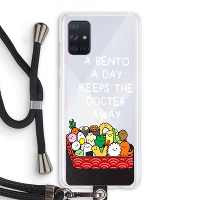 Bento a day: Samsung Galaxy A71 Transparant Hoesje met koord