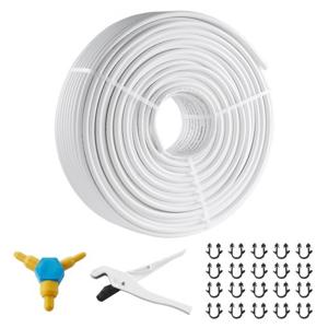 VEVOR aluminium composietbuis, aluminium meerlagencomposietbuis, 200 m, wit, PEX buis, aluminium meerlagencomposietbuis, MV buis, meerlagenbuis, ideaal voor vloerverwarming en radiatoraansluiting, aluminium composietbuis