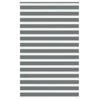 VidaXL Zebra rolgordijn 145x230 cm stofbreedte 140,9 cm donkergrijs