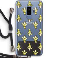 Bananas: Samsung Galaxy S9 Plus Transparant Hoesje met koord