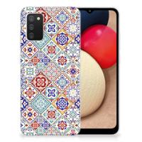 Samsung Galaxy A02s | TPU | Siliconen hoesje | Tiles Color