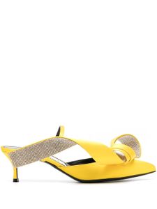 Sergio Rossi mules Margaux 50 mm en cuir - Jaune