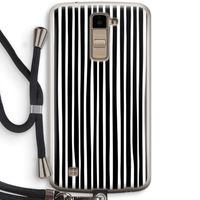 Stripes: LG K10 (2016) Transparant Hoesje met koord