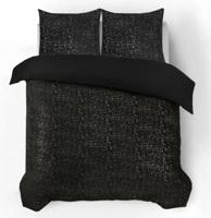 Sleeptime Glamour Flanel Sprankle Foil Zwart 240 x 200/220 cm