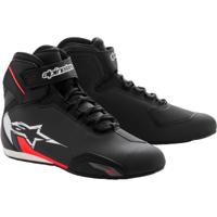 ALPINESTARS Sektor Shoes, Motorschoenen, Zwart-Wit-Rood Fluo ALPINESTARS Sektor Shoes, Motorschoenen, Zwart-Wit-Rood Fluo