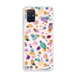 Terrazzo Memphis Pink: Galaxy A71 Transparant Hoesje