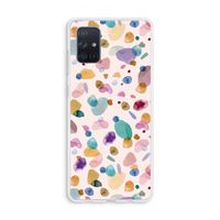 Terrazzo Memphis Pink: Galaxy A71 Transparant Hoesje Terrazzo Memphis Pink: Galaxy A71 Transparant Hoesje