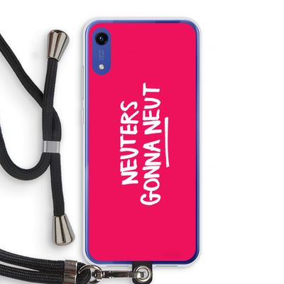 Neuters (roze): Honor Play 8A Transparant Hoesje met koord