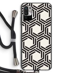 Geometrisch patroon: Xiaomi Redmi Note 10 5G Transparant Hoesje met koord