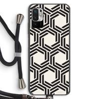 Geometrisch patroon: Xiaomi Redmi Note 10 5G Transparant Hoesje met koord