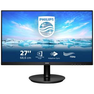 Philips Monitore 272V8LA/00 LCD-monitor Energielabel E (A - G) 68.6 cm (27 inch) 16:9 4 ms HDMI, VGA, DisplayPort VA LCD