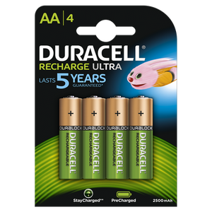 Duracell Rechargeable Stay Charged AA/HR6 2500mAh blister 4 stuks