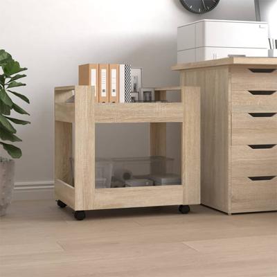 Bureaukastje 60x45x60 cm bewerkt hout sonama eikenkleurig