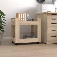 Bureaukastje 60x45x60 cm bewerkt hout sonama eikenkleurig