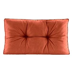 Loungekussen Florence rug - terracotta - 60x43x12 cm - Leen Bakker