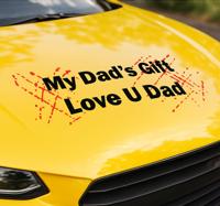 Autosticker ik hou van je papa