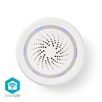 Nedis SmartLife Sirene | Wi-Fivoeding | 8 geluiden | 85 dB | Wit | 1 stuks - WIFISI10CWT WIFISI10CWT - thumbnail