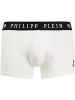 Philipp Plein boxer à logo brodé - Blanc - thumbnail