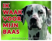 Dalmatier Waakbord - Ik waak voor mijn baas