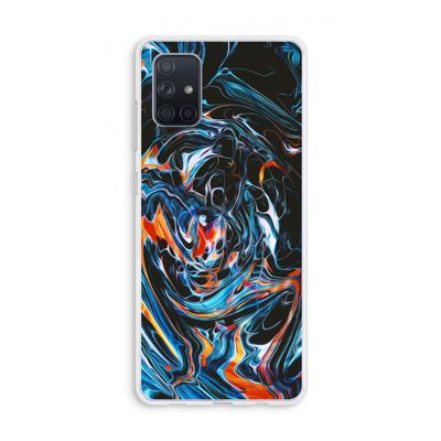 Black Unicorn: Galaxy A71 Transparant Hoesje