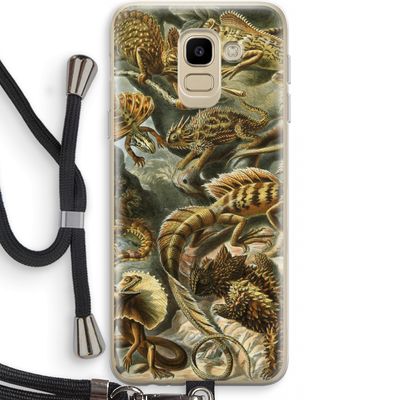 Haeckel Lacertilia: Samsung Galaxy J6 (2018) Transparant Hoesje met koord