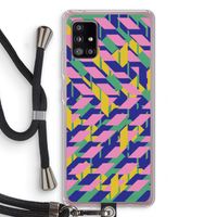 Skew Blush 1: Samsung Galaxy A51 5G Transparant Hoesje met koord