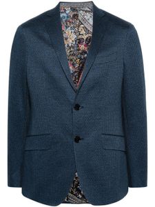 ETRO blazer à motif en jacquard - Bleu