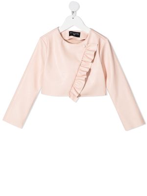 Monnalisa veste à bords volantés - Rose