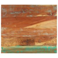 Tafelblad rechthoekig 25-27 mm 70x80 cm massief gerecycled hout