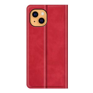Casecentive Magnetische Leren Wallet iPhone 14 Plus rood - 8720153795227