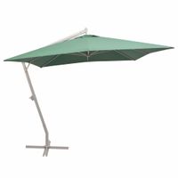 Zweefparasol met aluminium paal 300x300 cm groen - thumbnail