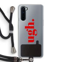 Ugh: OnePlus Nord Transparant Hoesje met koord